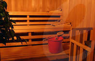 Sauna in unserem Ferienhaus ()